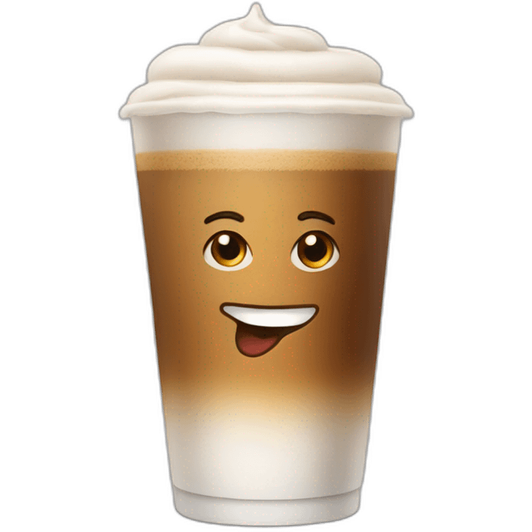 Asking for latte macchiato emoji