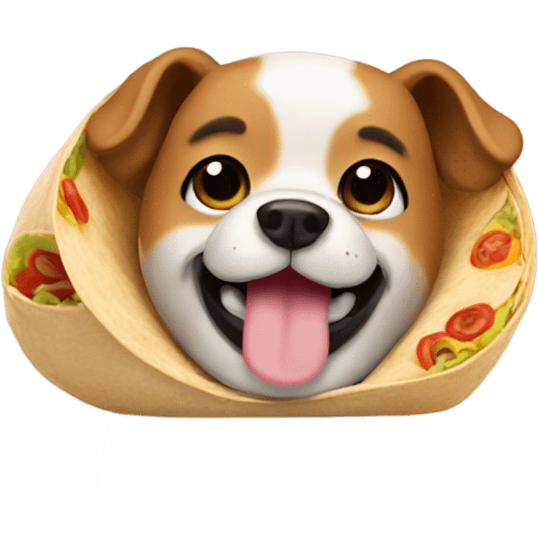 Dog thumbs up burrito  emoji