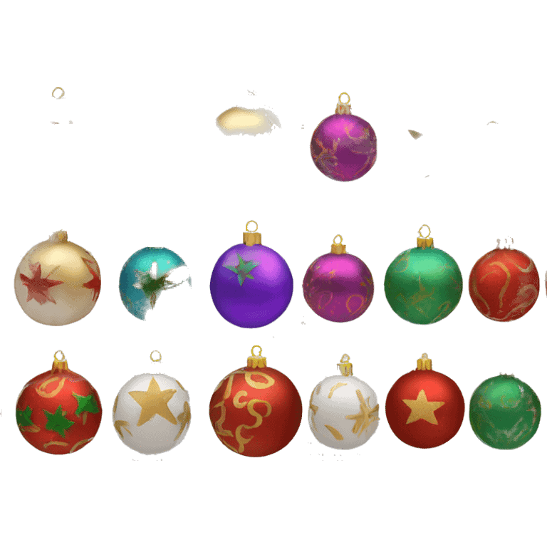 Christmas balls emoji