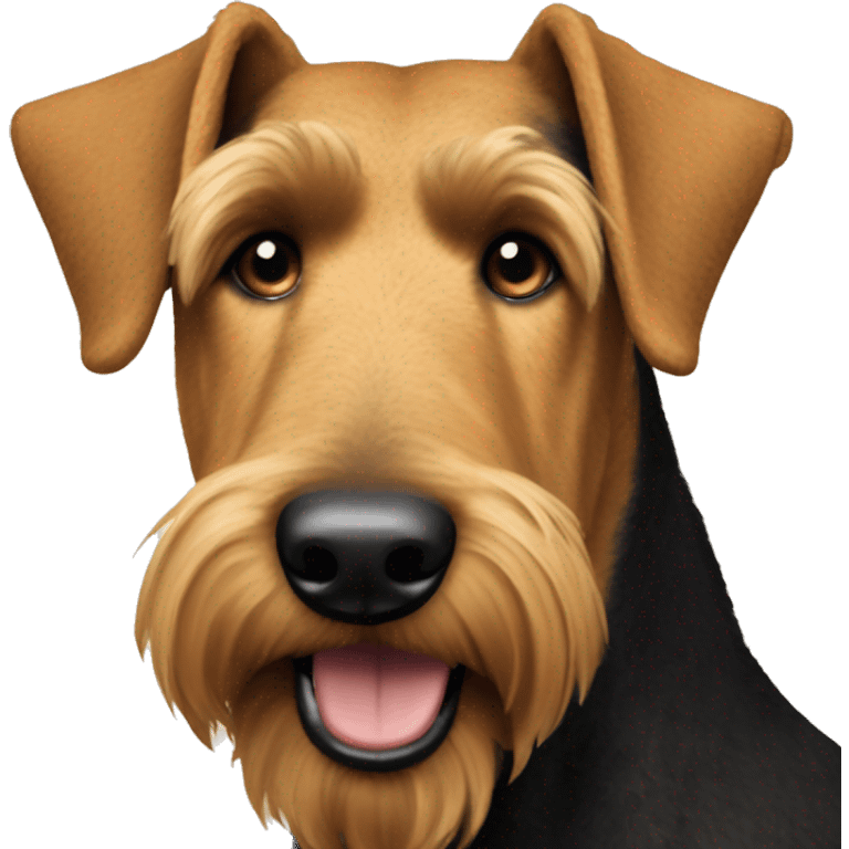 An airedale terrier dog emoji