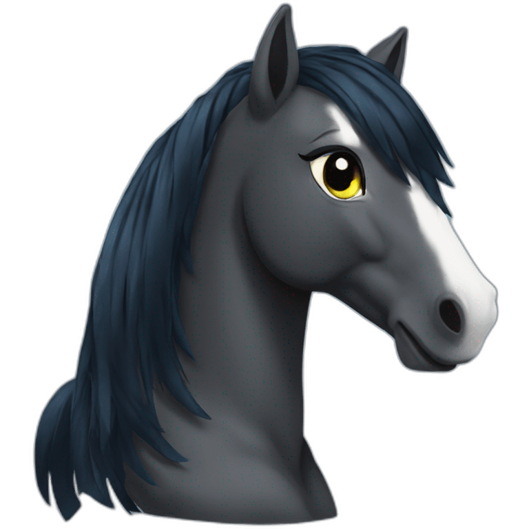 black-my-little-pony emoji