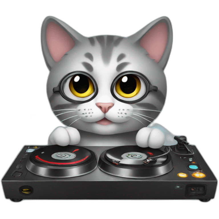 Dj cat emoji