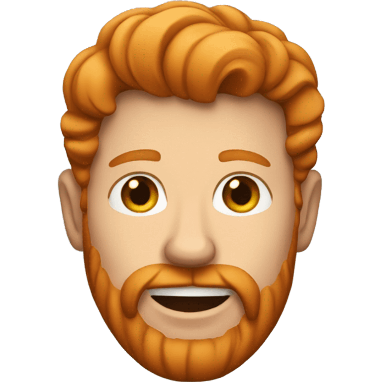 a ginger man with frekles emoji