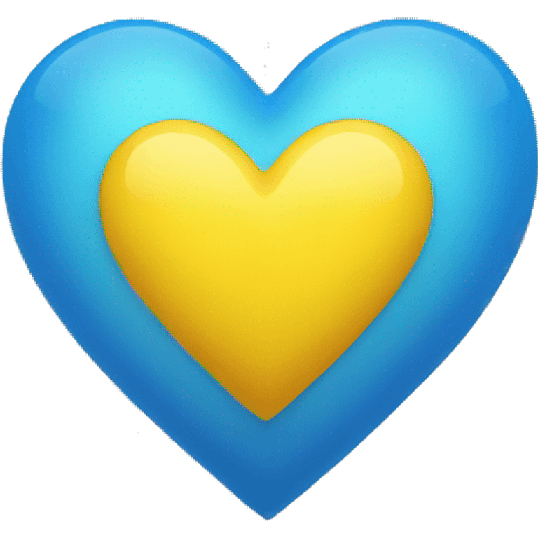 yellow-blue heart emoji