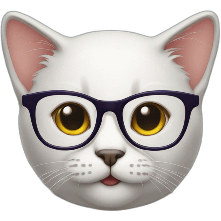 Cat whith glasses emoji