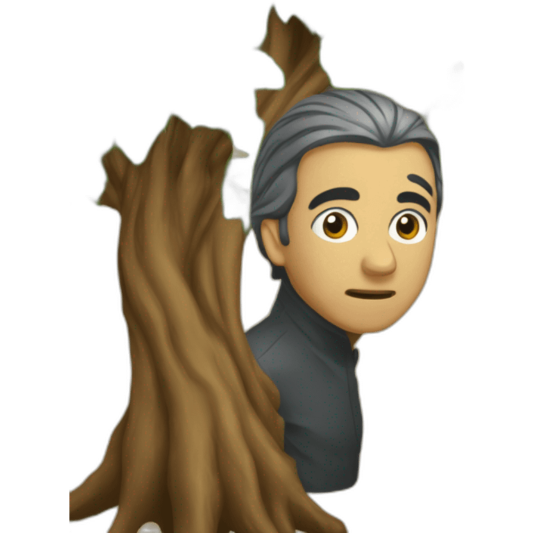 Zemmour qui mange un arbre emoji