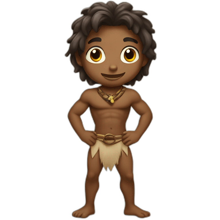 cute tarzan in loincloth emoji