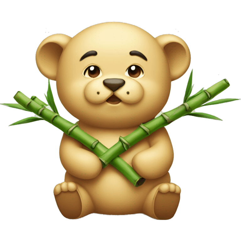 Fu Bao chewing bamboo emoji