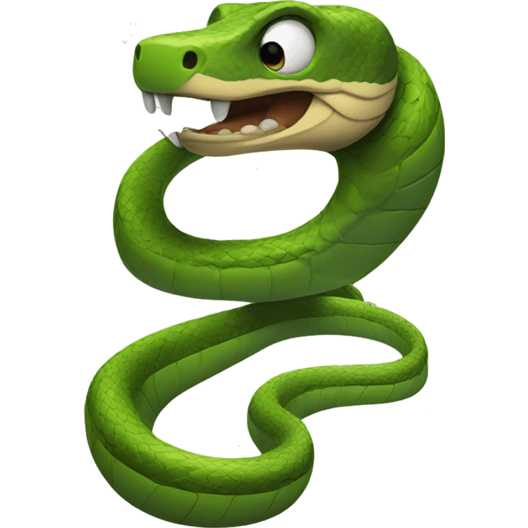 snake with 3/4 perspecti emoji