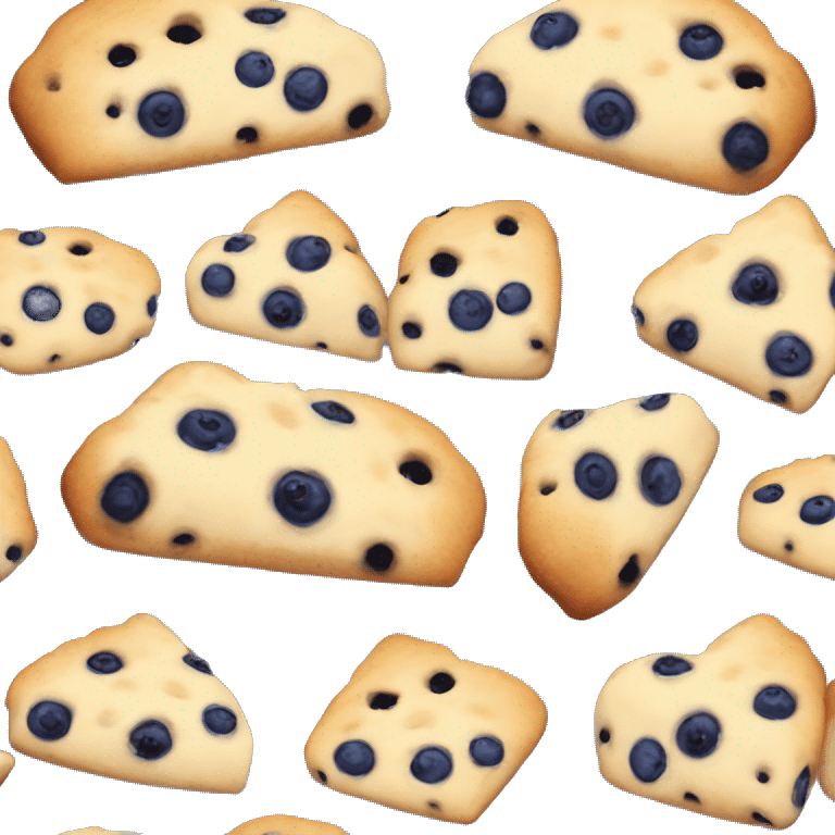 Cute blueberry scone  emoji