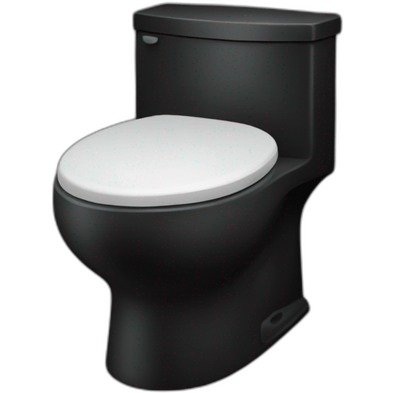 Black toilet emoji