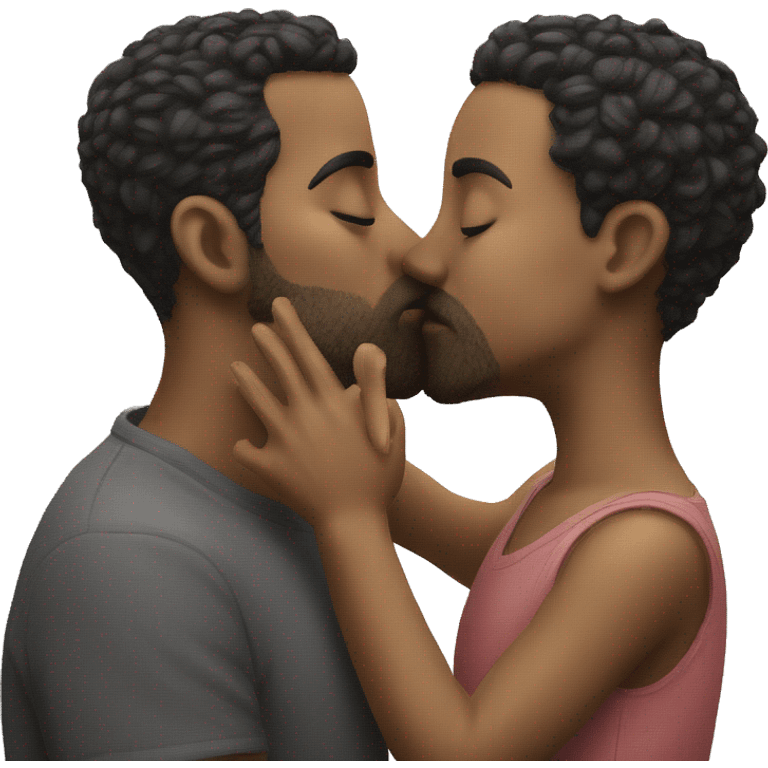 2 perches kissing emoji