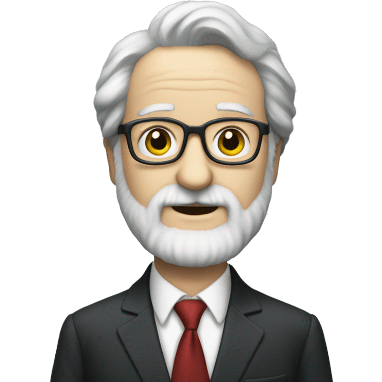 Seymour Papert in a suit and tie emoji