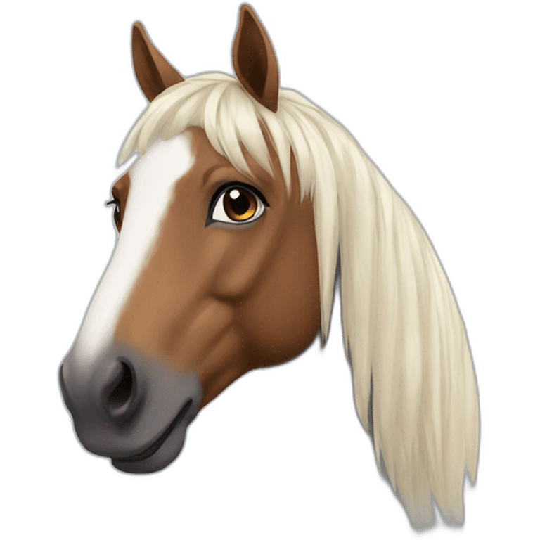 Beautiful horse emoji