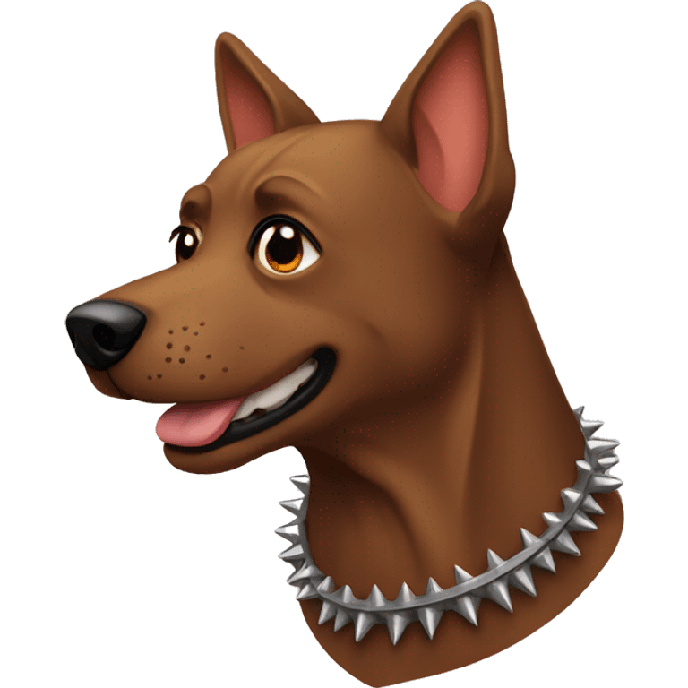 brown spiked dog collar emoji