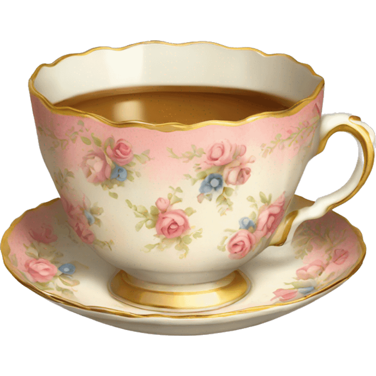 a vintage teacup emoji