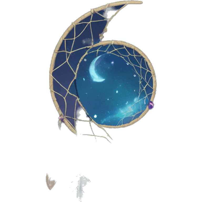 crescent-stars-dreamcatcher emoji