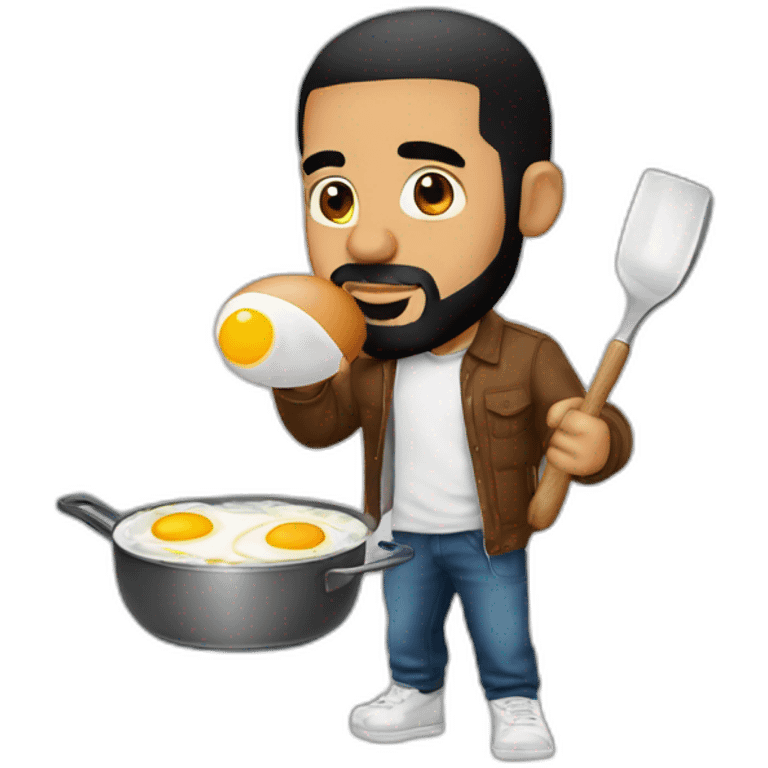 Drake-cooking-an-egg emoji