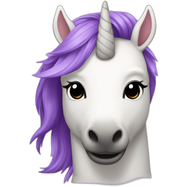 Unicornio yogui emoji