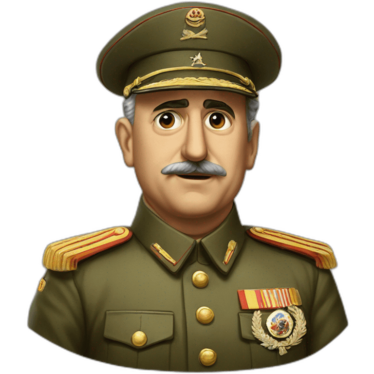 General Francisco Franco winking his left eye emoji