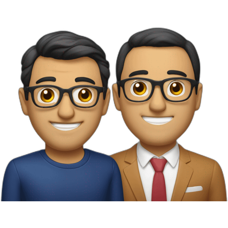 andreu buenafuente and berto romero, radio talkshow hosts emoji