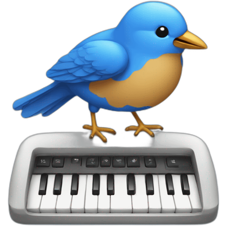 blue-bird-on-keyboard emoji