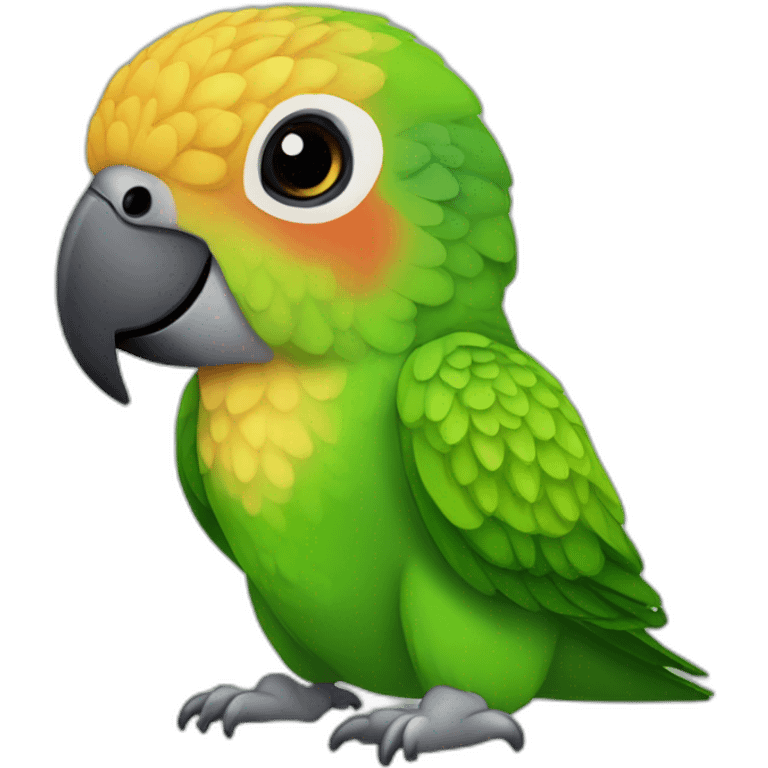 green-cheek-conure emoji