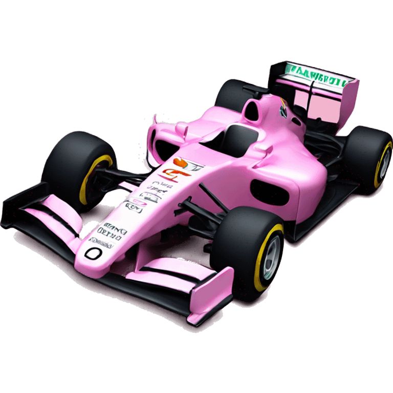 Pink f1 car emoji