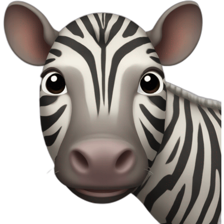 Zebra Babirusa hybrid emoji