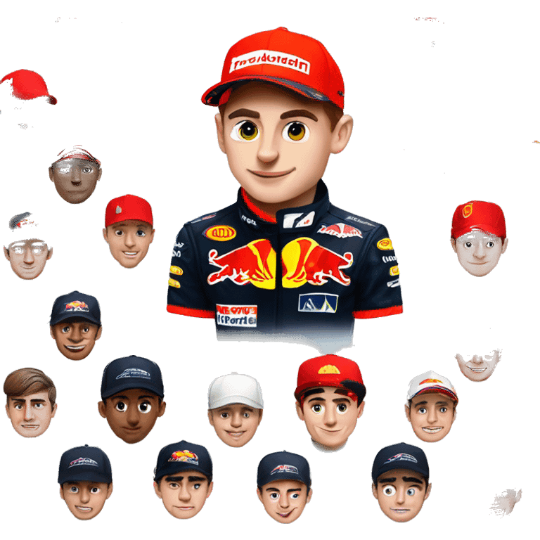 Max Verstappen and Charles Leclerc emoji