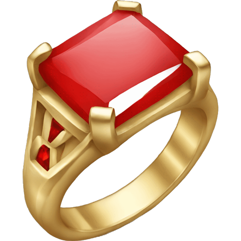 ring with red jem emoji