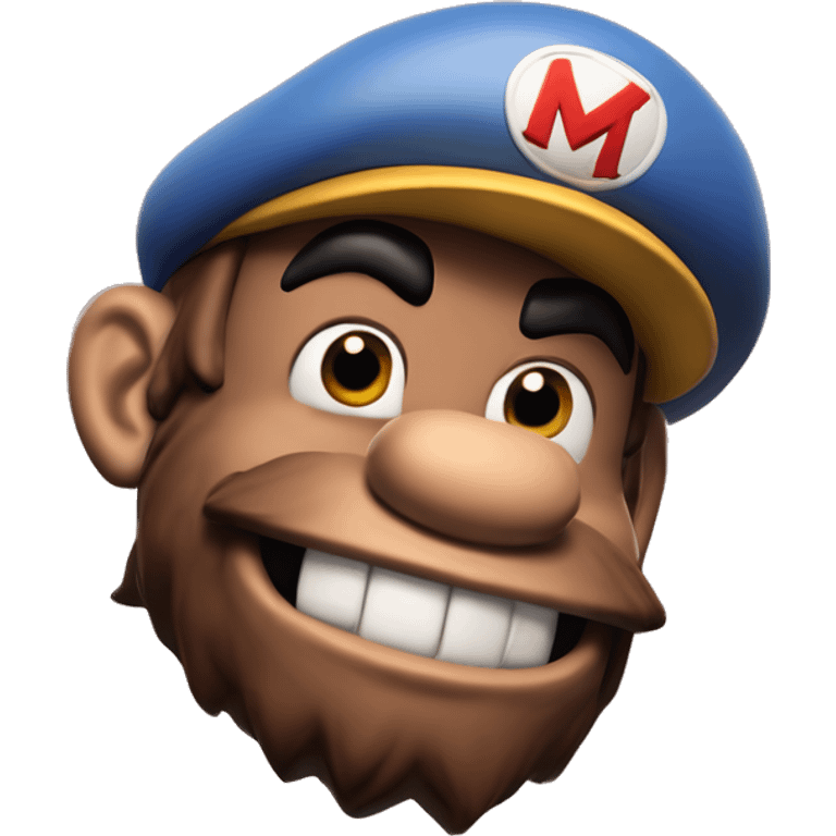 Swedish Mario in Donkey Kong style, oil paint, epic eyes, intricate lips, exquisite pose, beautiful, desirable, logical, Midsommar  emoji