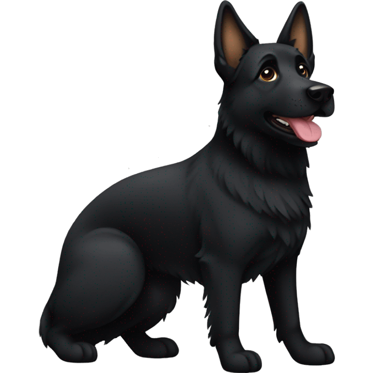 Black German Shepard  emoji