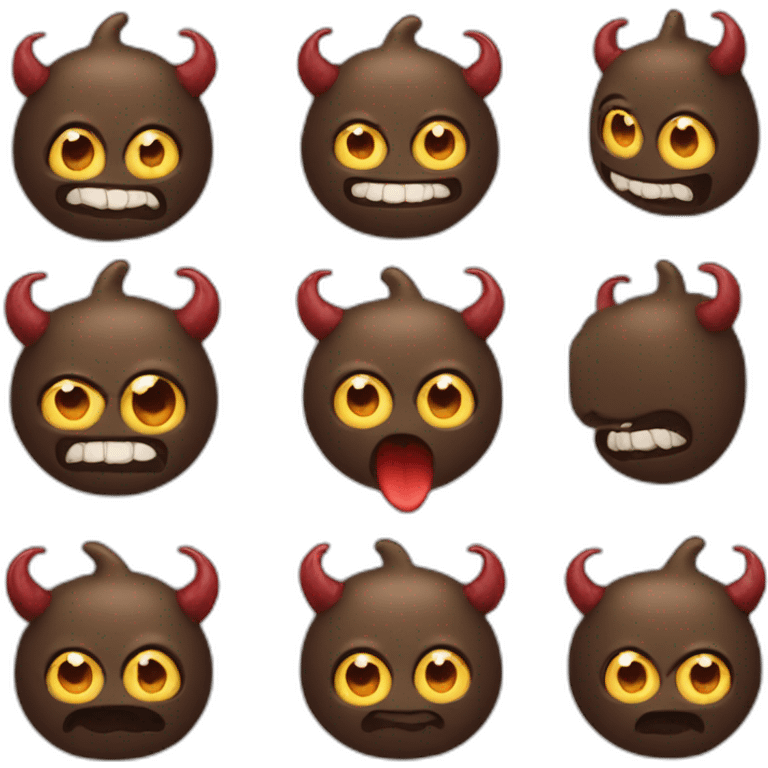 Poo devil emoji