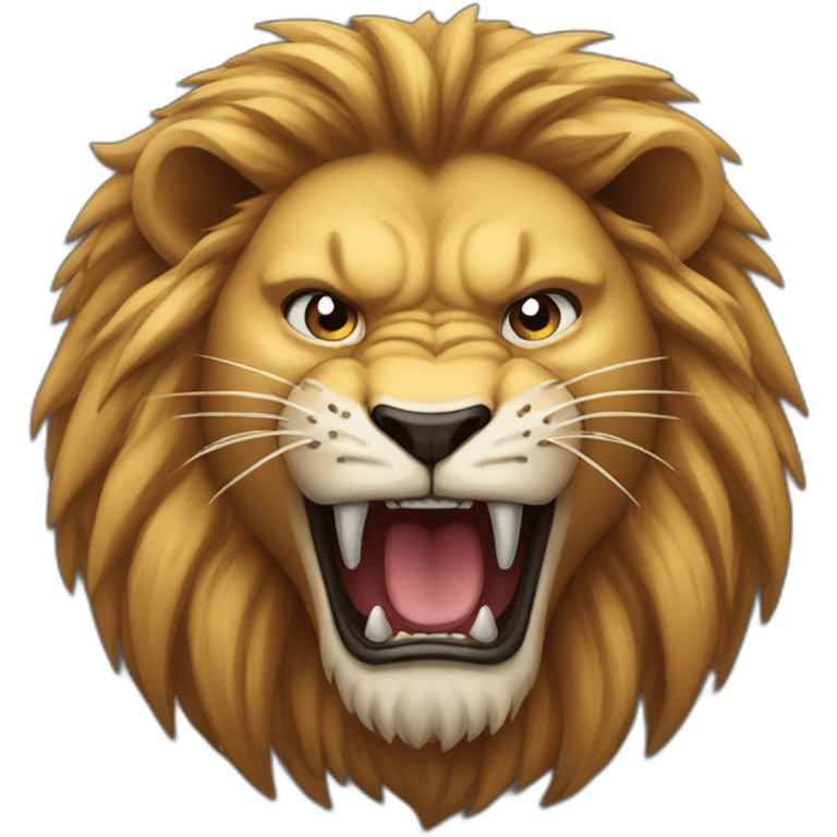 angry lion emoji