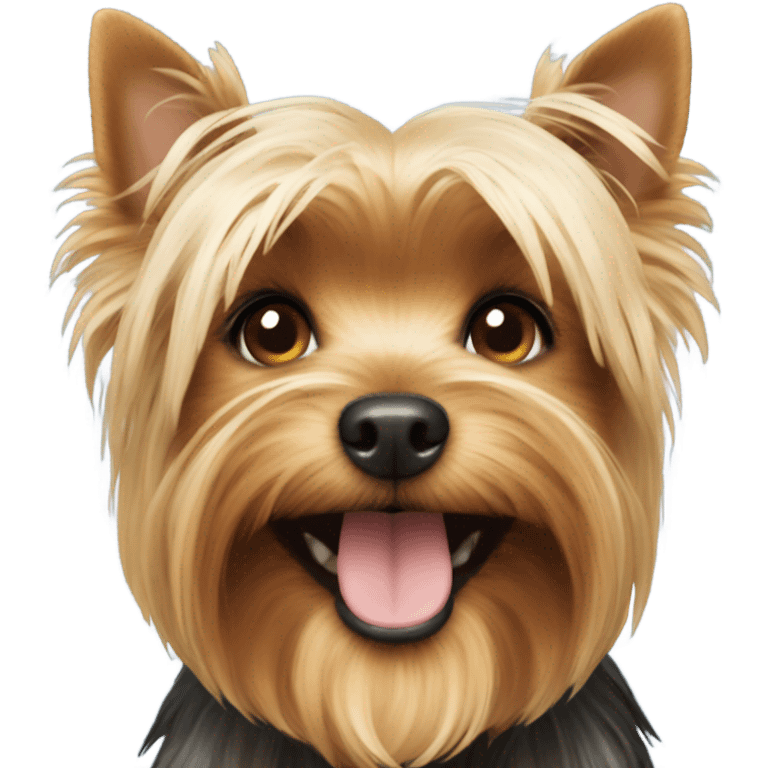 Yorkshire terrier smiling emoji