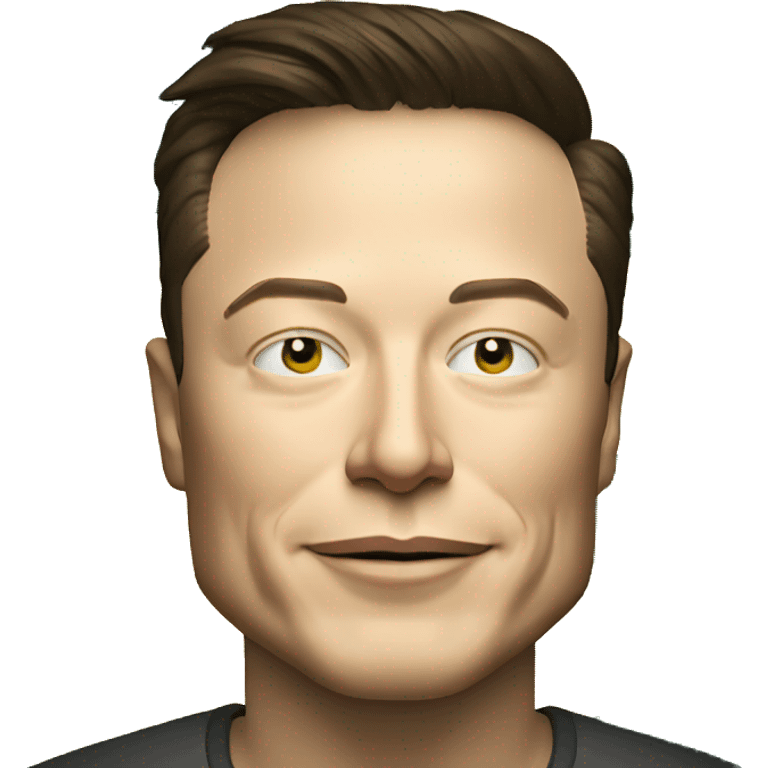 Elon musk com a bandeira do brasil emoji