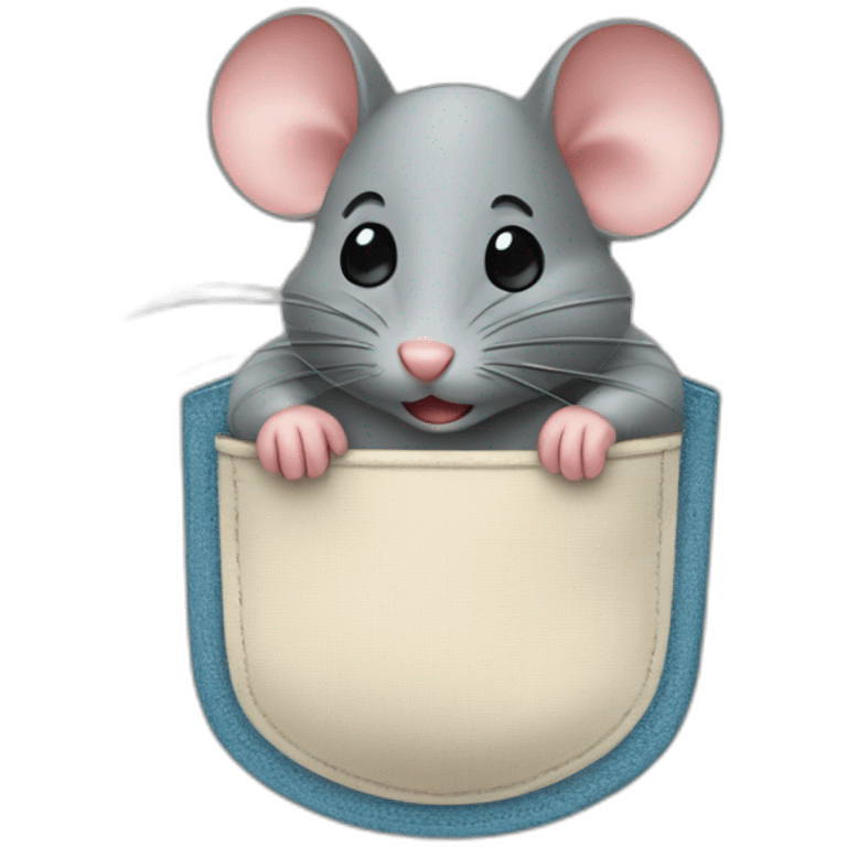 mouse in a pocket emoji