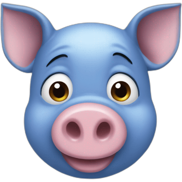 blue pig emoji