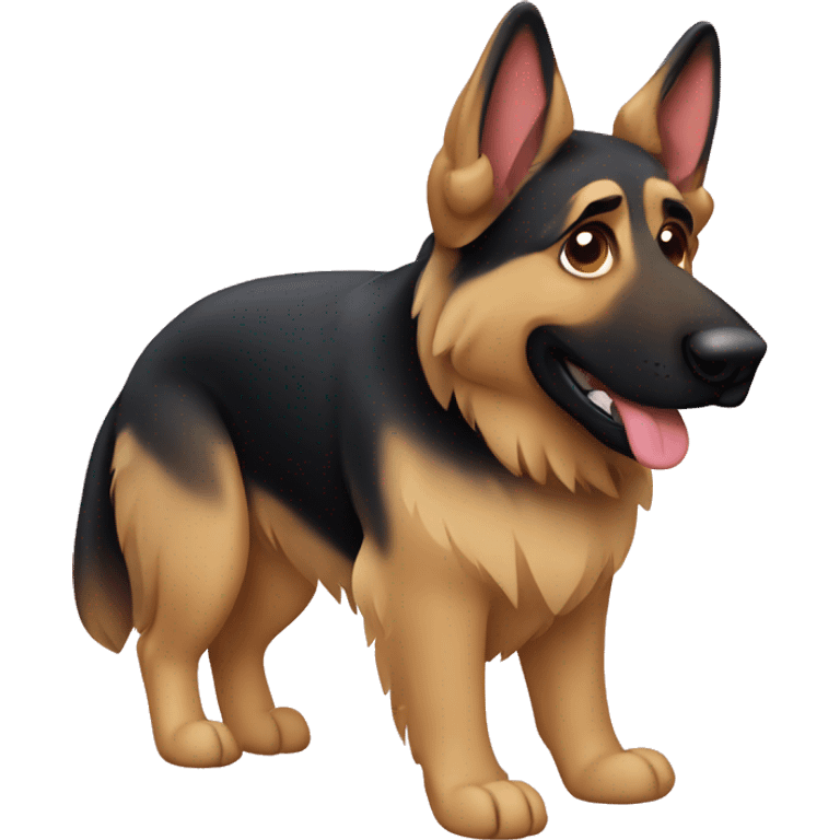 German shepherd floppy  emoji