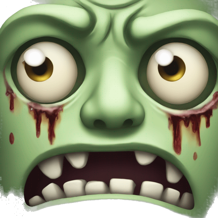 one eye zombie face imoji emoji