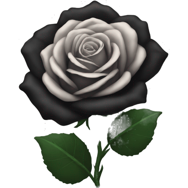 Black rose emoji