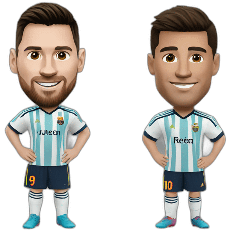 Leo messi and ronaldo emoji