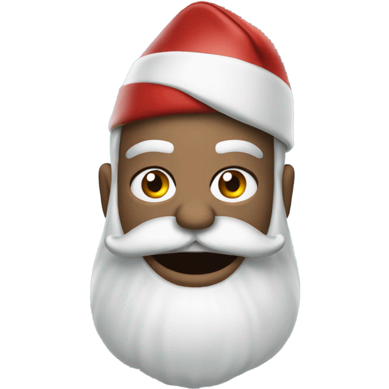 Santa as a hard core biker emoji