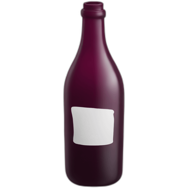 Sad wine bottle crying emoji