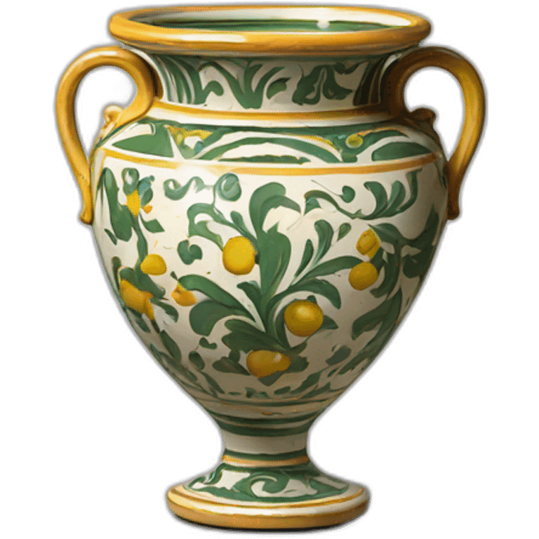 Deruta vase emoji