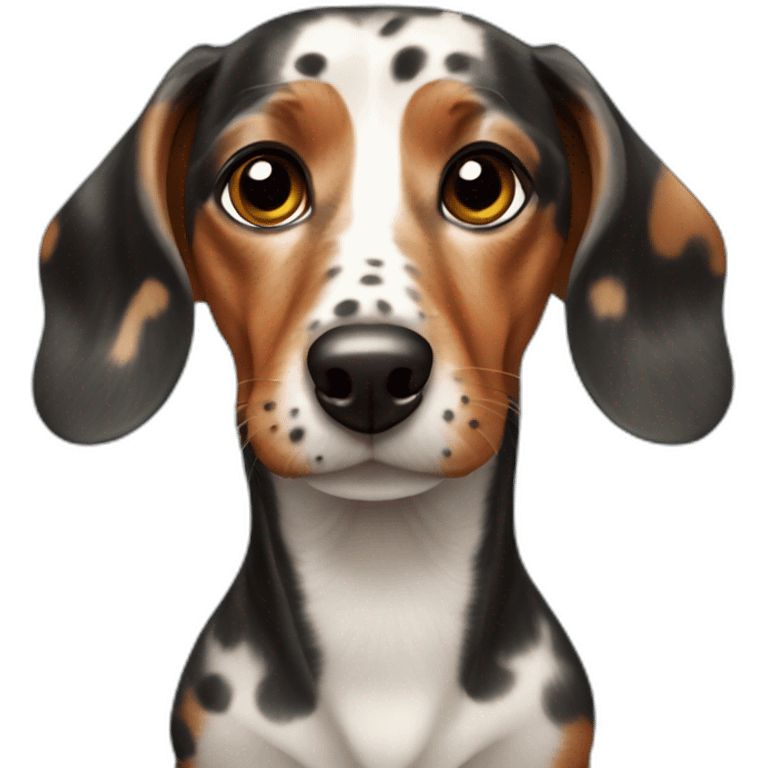 Spotty dachshund emoji