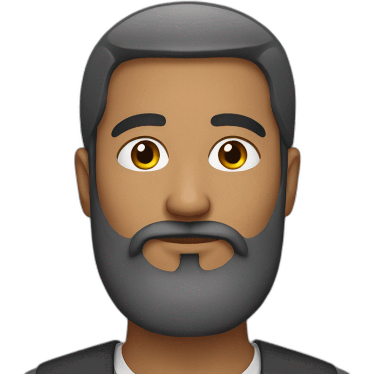 Muslim man with a beard emoji