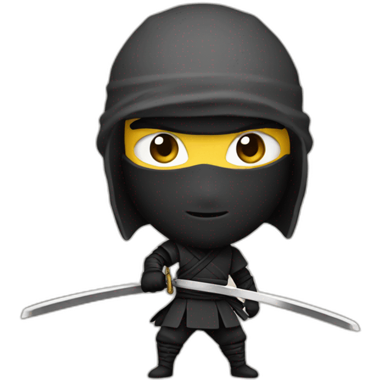 Ninja with double katana emoji