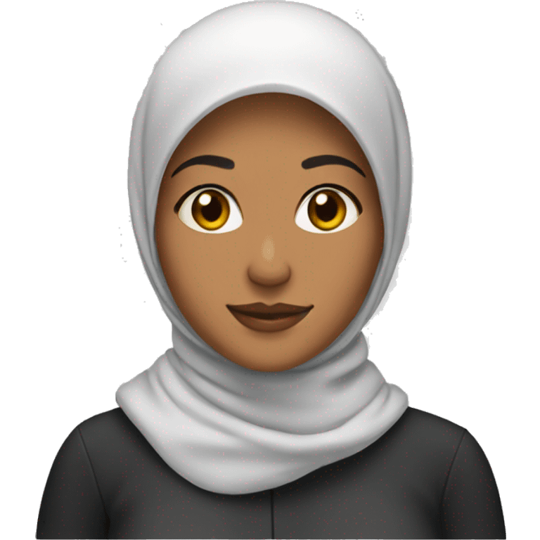 woman, hijab, toque emoji